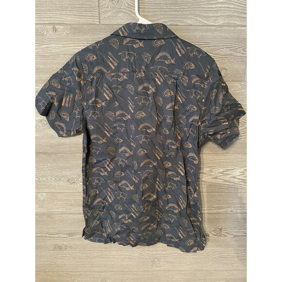 beach & barn button down shirt Surf 'n‎ Turf Woven Shirt Seafarer - size Small - Picture 5 of 8